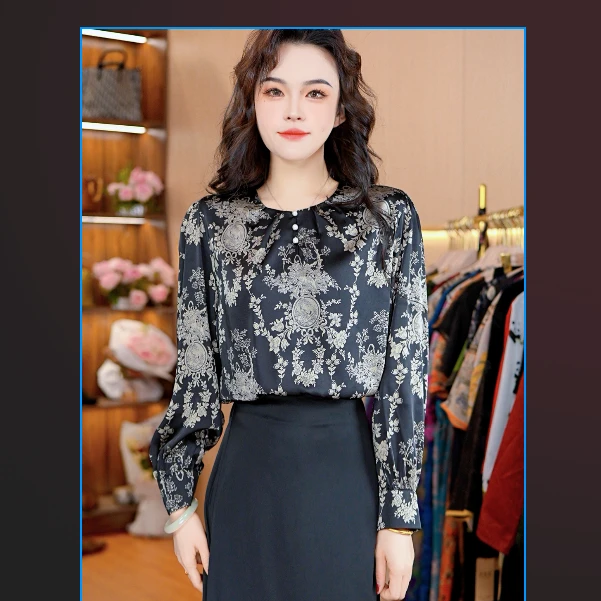 8686-30 新款女士小衫上衣长袖