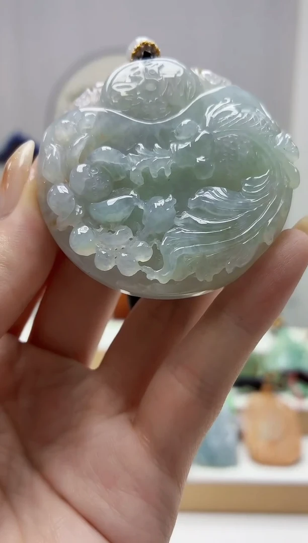 未镶嵌定制翡翠5060jw-毛货挂件122