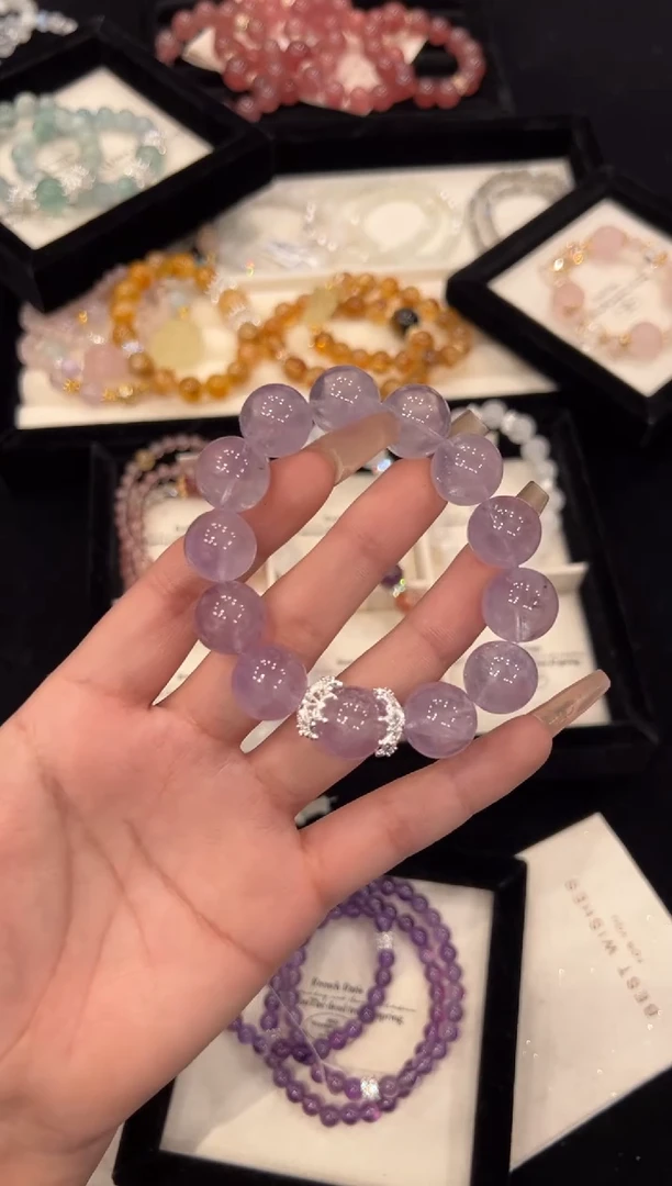 【闪购商品】水晶手链合金紫水晶手链x1062