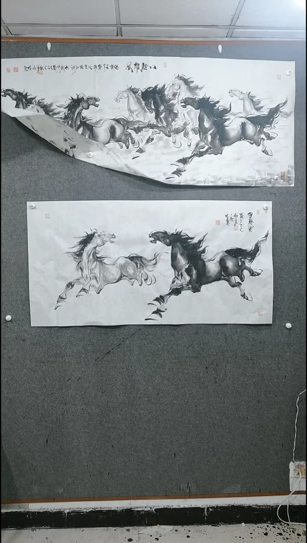 【闪购商品】国画水墨写意马图单骏