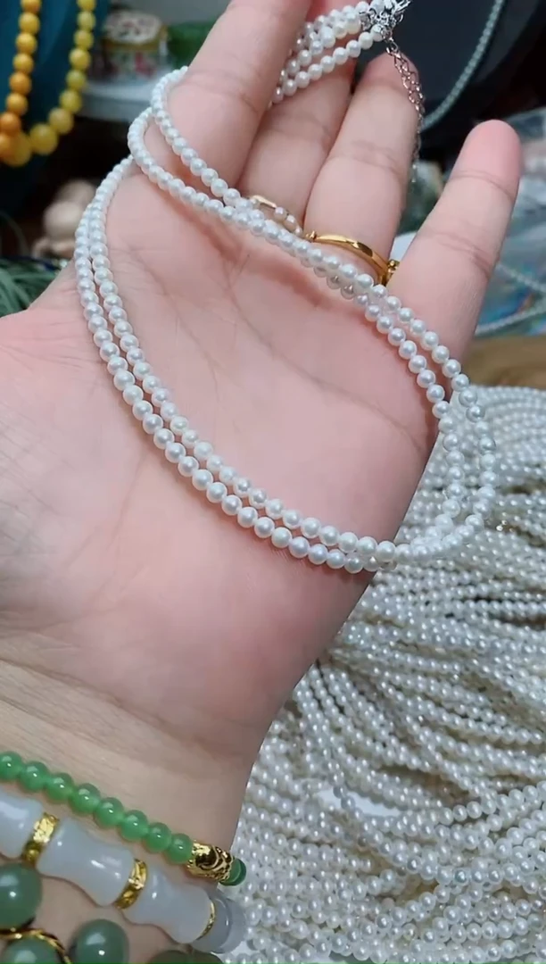 淡水珍珠银S925镶嵌颈饰A2多样性发其一