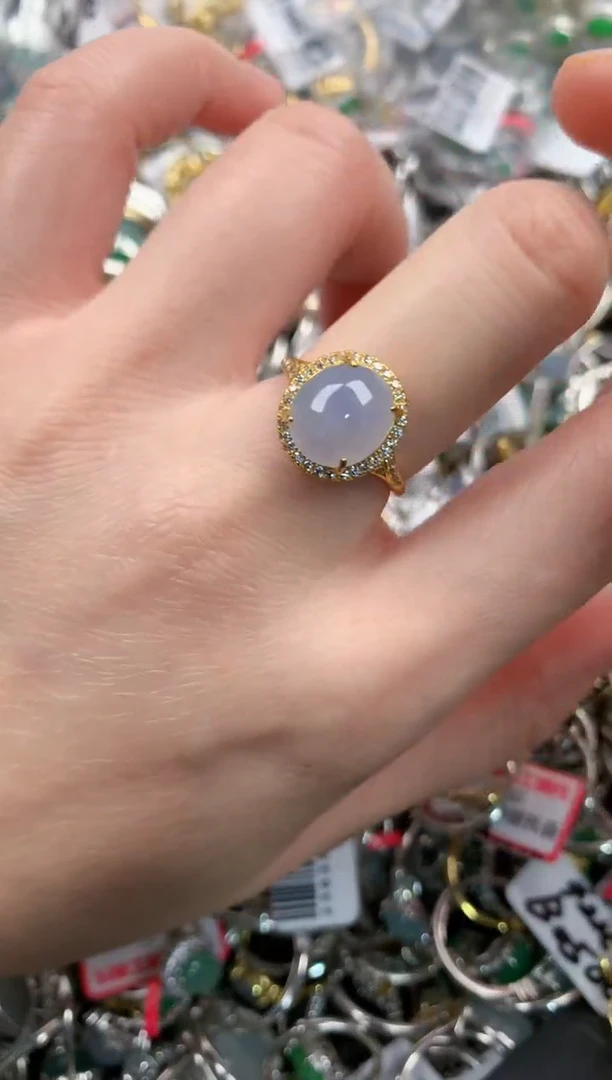 银S925镶嵌戒指翡翠111   6