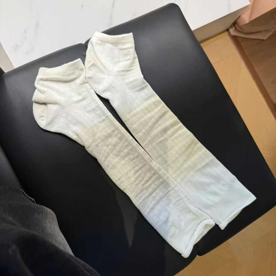 【韩笑专属】春夏格雷系竖条纹搭配神奇小腿袜腿套- G806