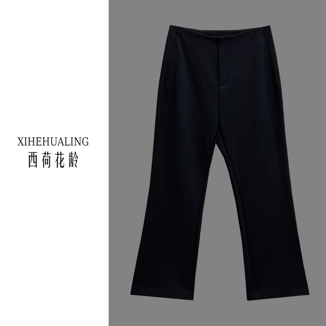 【西荷花龄高定】春夏高腰双鱼骨弹力时尚免烫显瘦微辣西装K58061