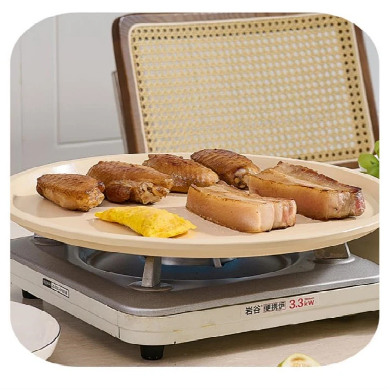 电磁炉明火两用户外便携式露营烤盘家用烤肉锅煎烤盘煎锅烤肉盘