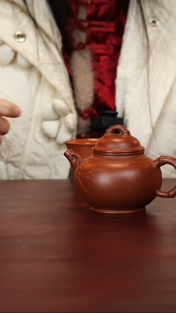 茶壶紫砂何华林--手工--潘壶