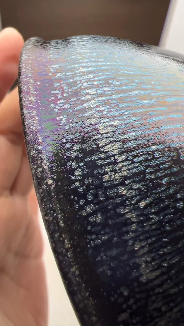 茶盏建窑建盏 杨飞银毫