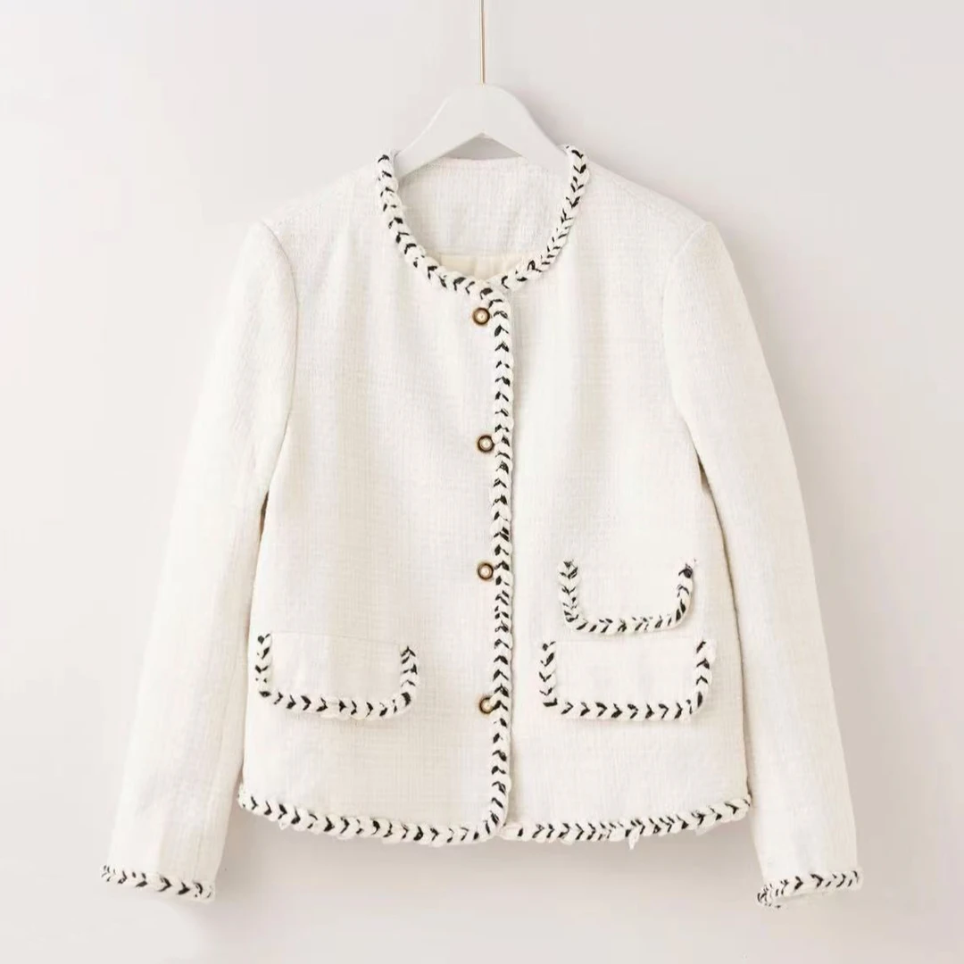 冬季新款小香风版型90白鸭绒羽绒服修身显瘦