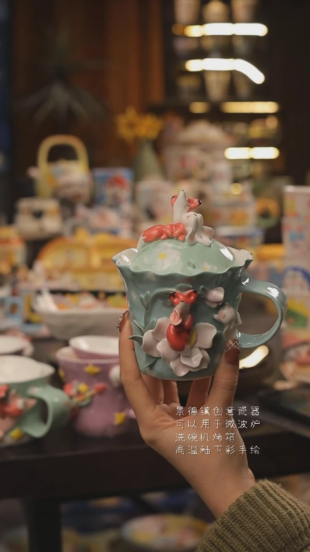 景德镇釉下彩绘设计师款式陶瓷
