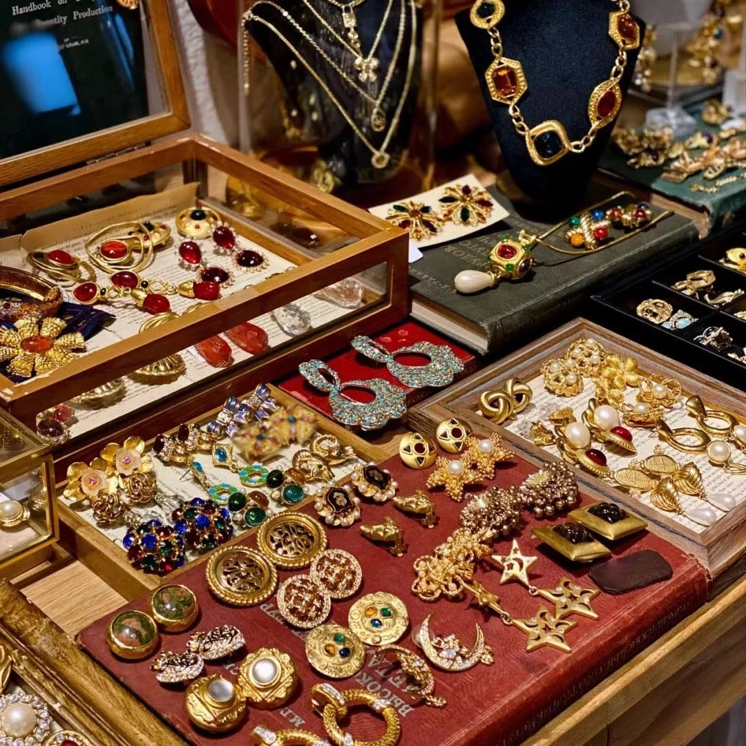 铜合金耳饰 直播间下单链接，扣号下单，法式复古气质款耳饰合集