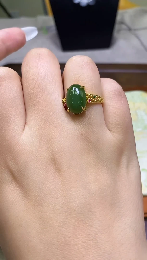 和田玉戒指未镶嵌多样性发一件617