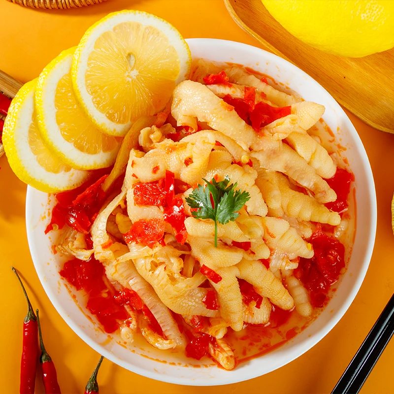 【2罐2斤】柠檬无骨鸡爪脱骨凤爪酸辣爽口蒜香酸辣鸡爪解馋小零食