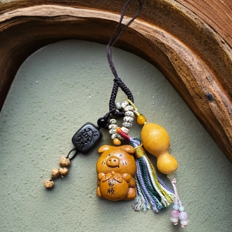 Diy包挂  车挂发~小猪