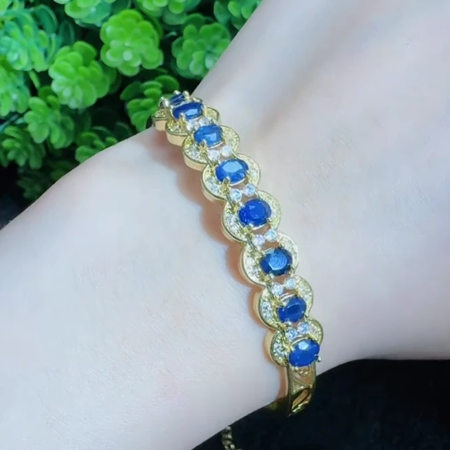 CT3388璀璨星光蓝宝石手镯-送礼佳品