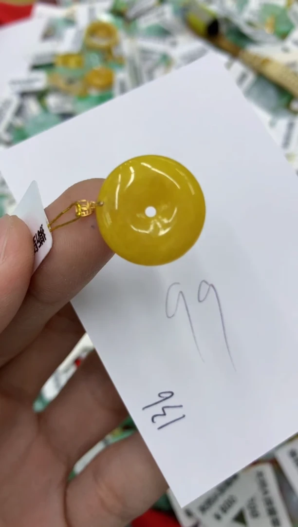 翡翠18K金镶嵌颈饰号链接1111111