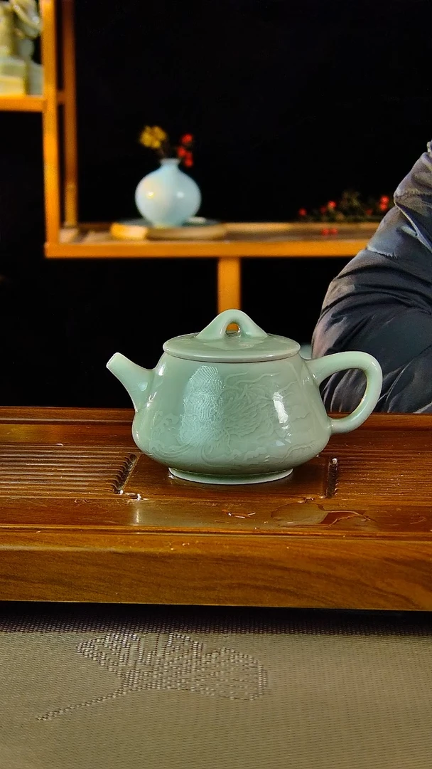 【闪购商品】婷婷专属闪购原款原釉汝瓷壶微瑕 郗奎奎