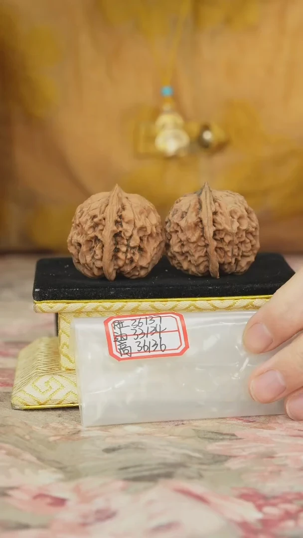 文玩核桃把件非嫁接元宝