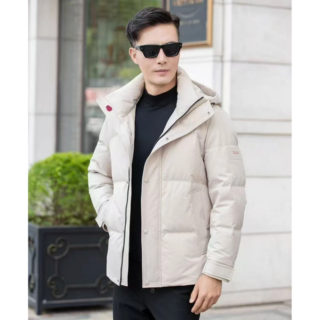 孤品 清仓  冬季厚款保暖外套连帽休闲百搭简约男士男款