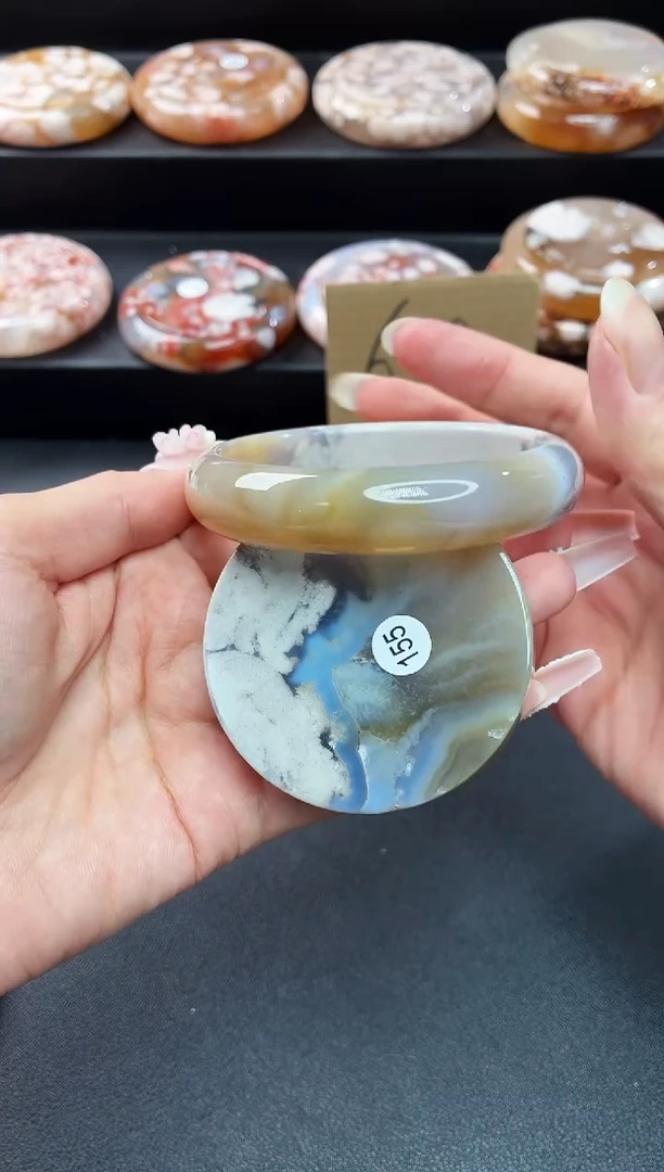 手镯玛瑙/玉髓未镶嵌石英质玉手镯