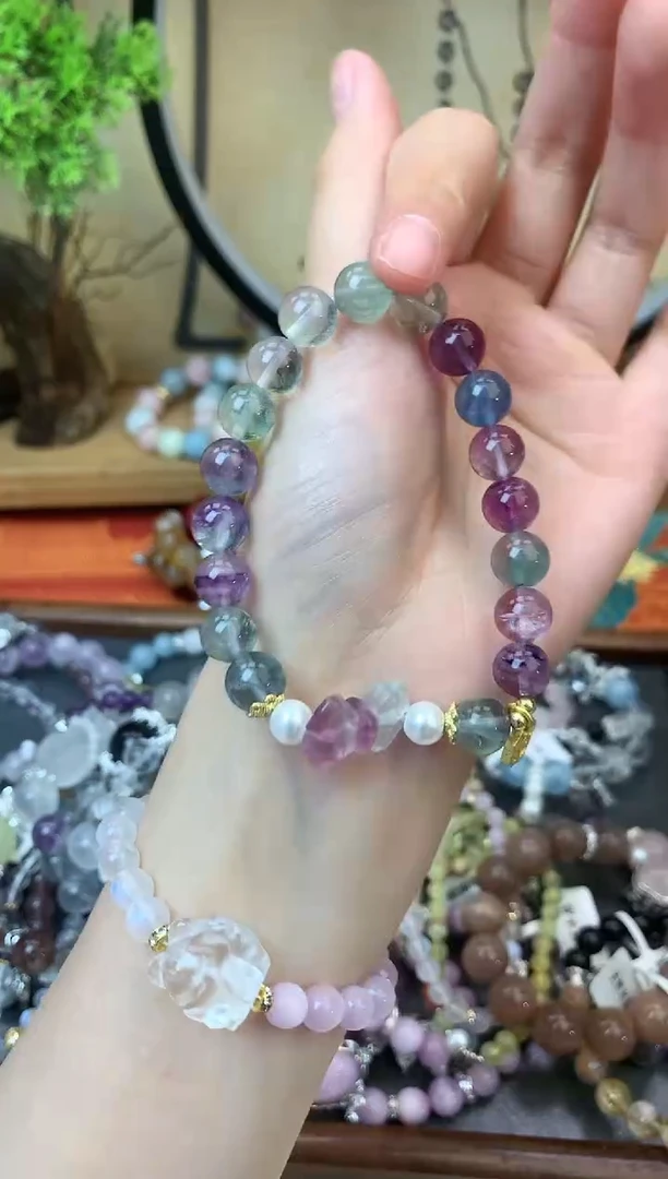 【闪购商品】萤石手链未镶嵌300手串