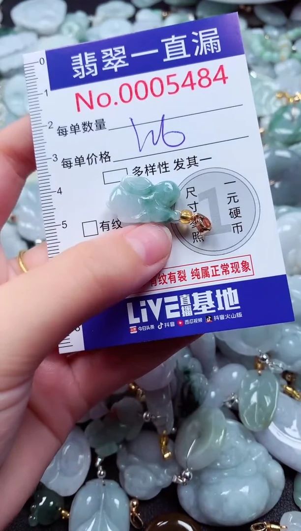 吊坠(不含链)未镶嵌翡翠5484