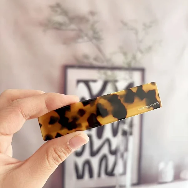 韩国豹纹气质CF时尚发夹A04