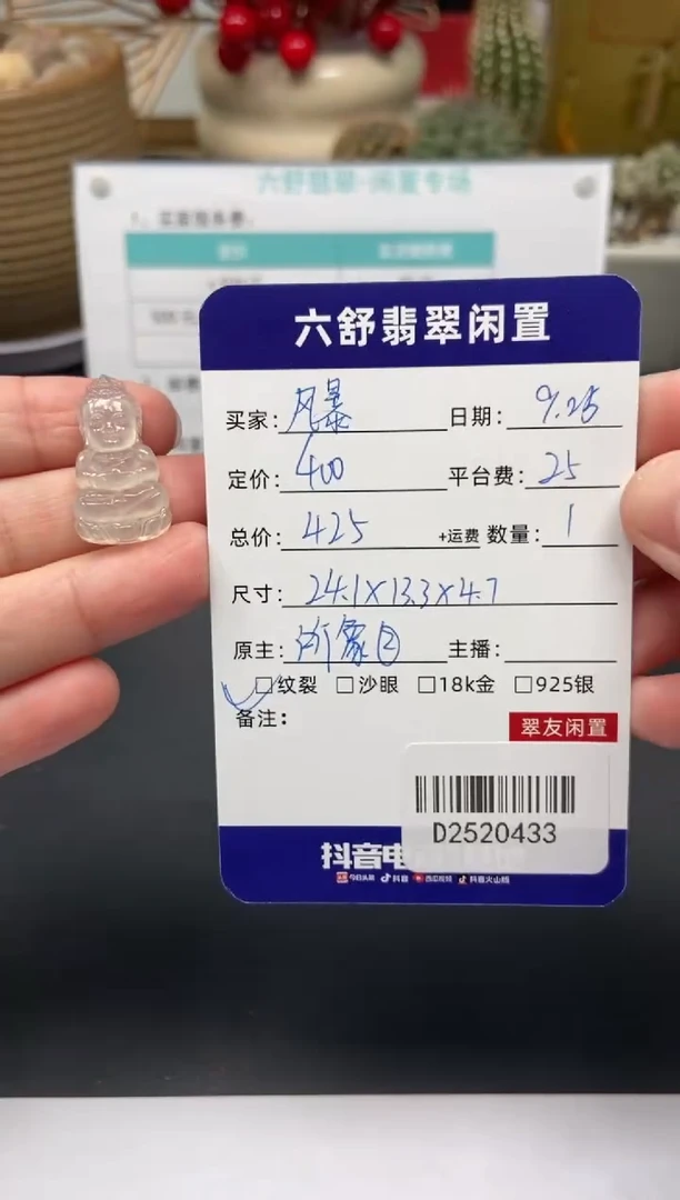 颈饰未镶嵌翡翠风****虹D2520433