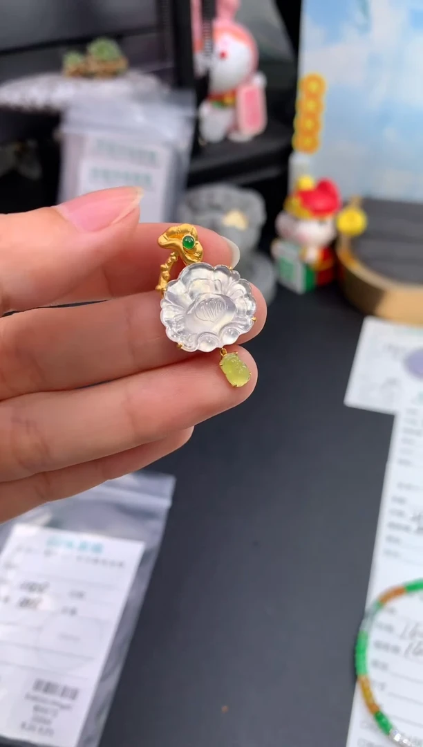 18K金镶嵌定制翡翠模式推广期48小时鉴赏期