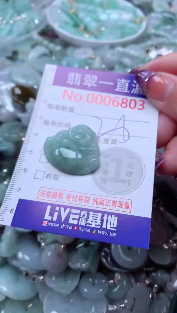 翡翠未镶嵌吊坠(不含链)6803