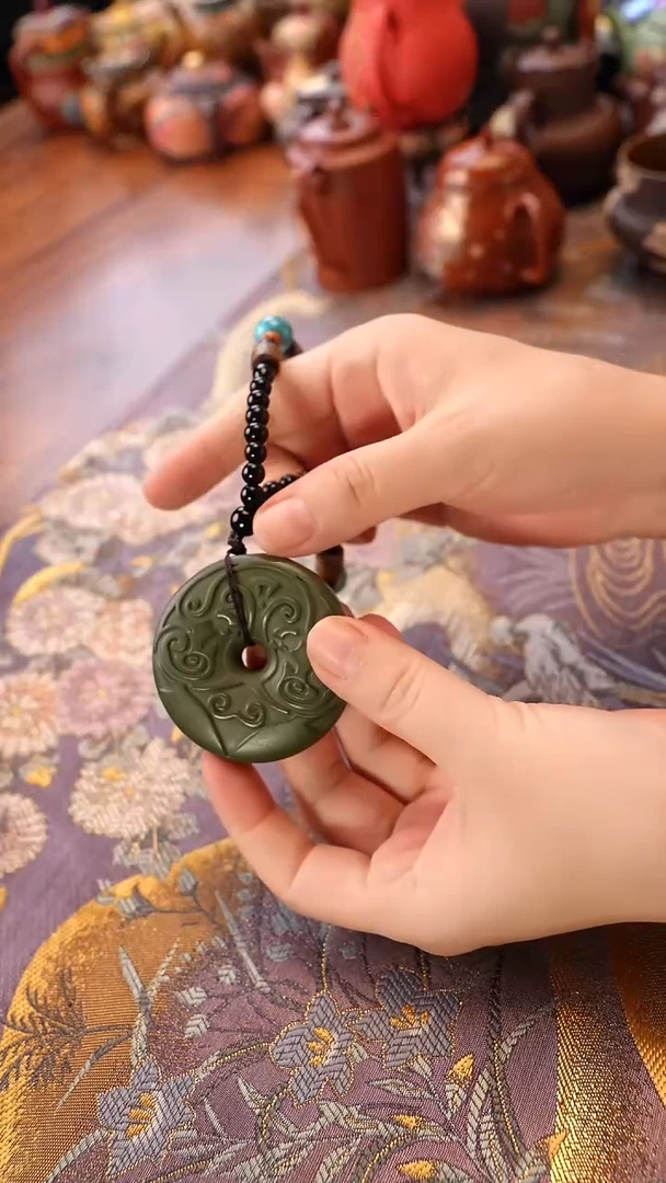 茶壶紫砂绿泥平安扣
