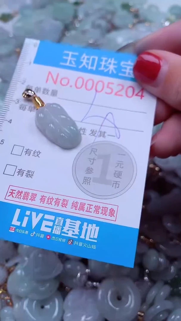 吊坠(不含链)未镶嵌翡翠5204