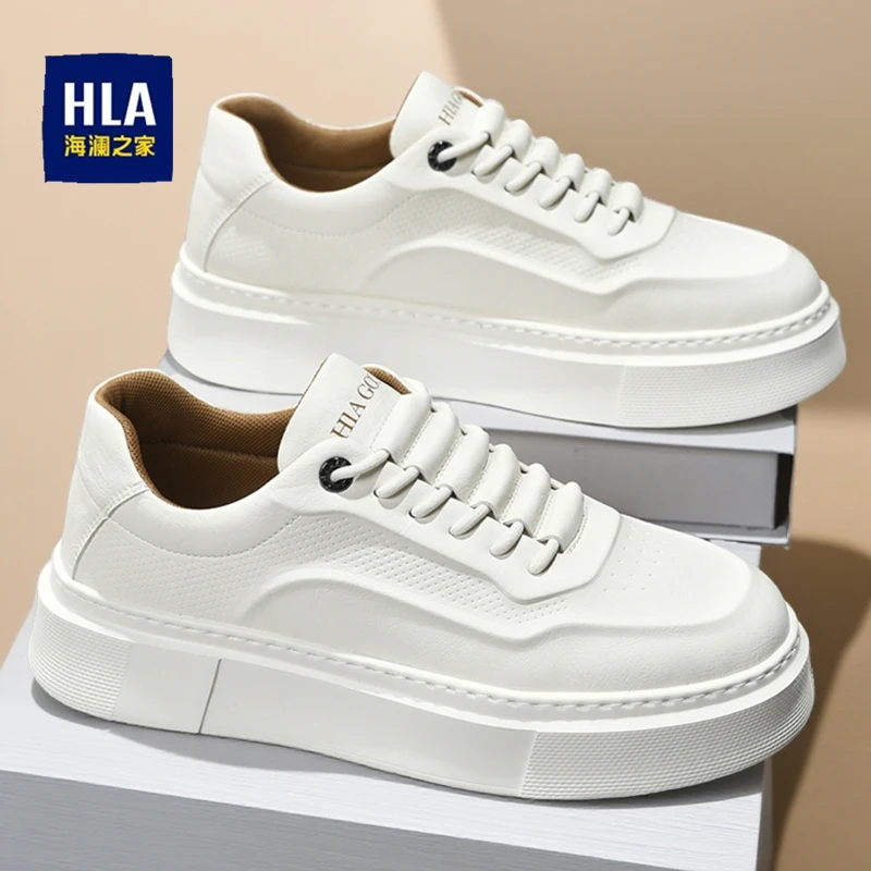 HLA/海澜之家男鞋2025秋冬新款运动时尚休闲鞋潮流百搭板鞋小白鞋
