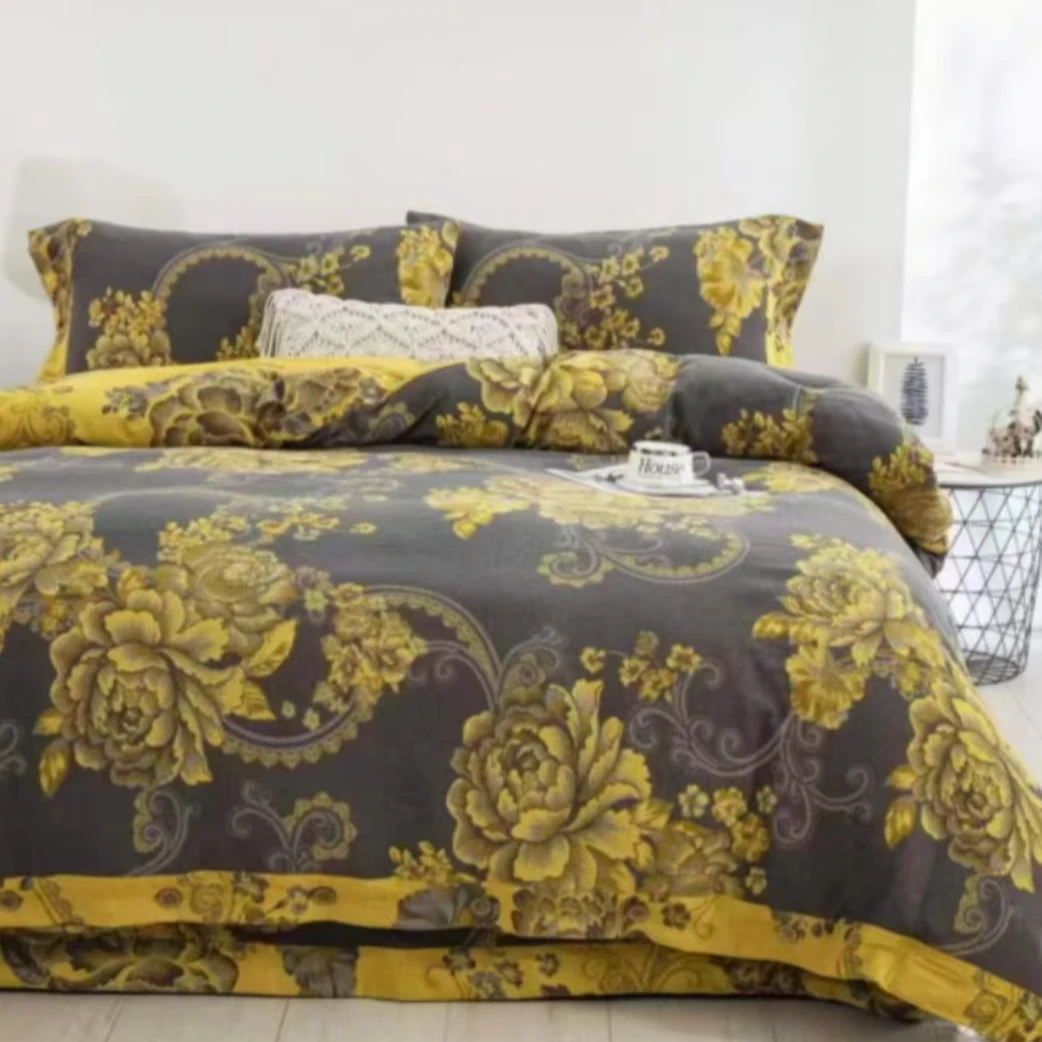 JFAN（国色天香被套）纯棉双层纱柔暖亲肤2.0M2.3M被套