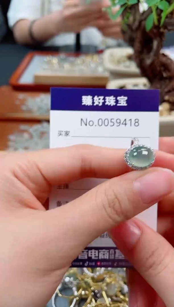 翡翠戒指银S925镶嵌..............