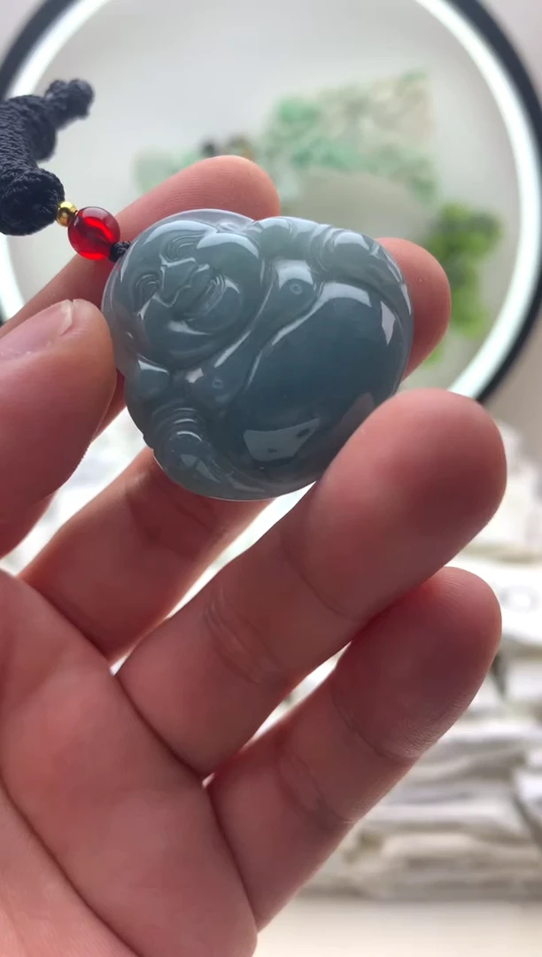 颈饰未镶嵌翡翠佛公