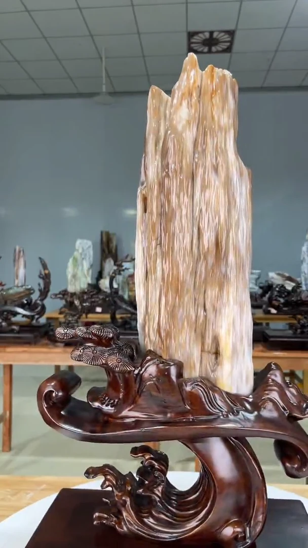 未镶嵌珠宝奇石硅化玉1680