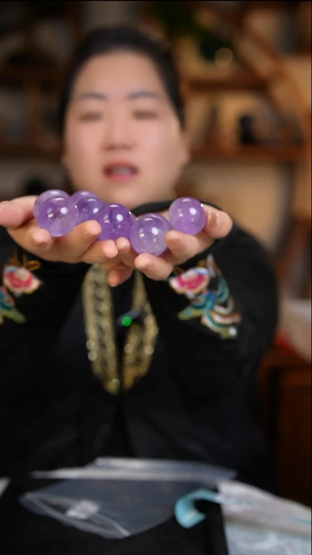 未镶嵌珠宝半成品水晶紫水晶球D644多样性发其一