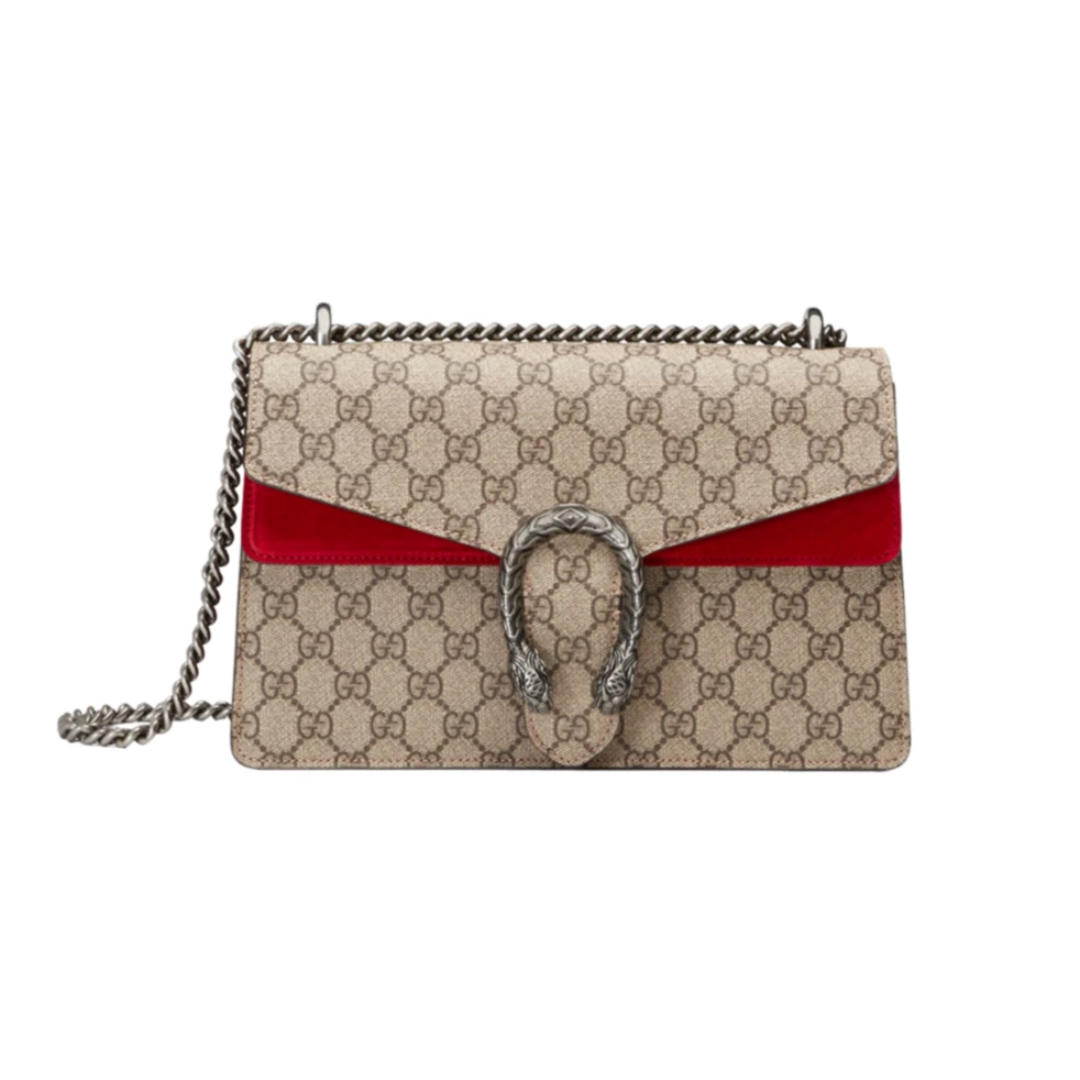 99新 GUCCI/古驰 酒神红拼款 小号28cm/迷你20cm