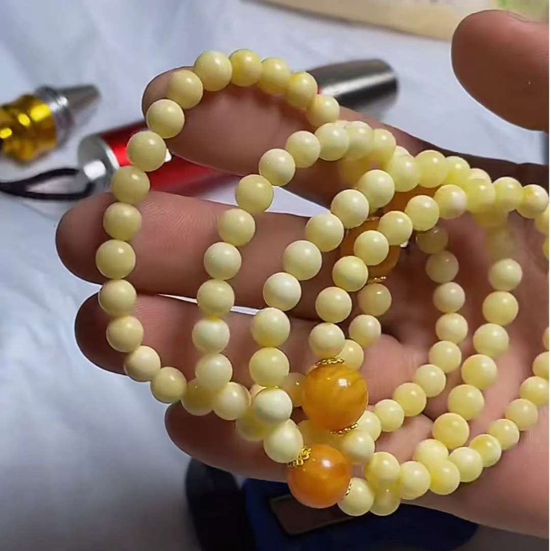 【绿庄】-1128/L012-蜜蜡手串-多样性发其一