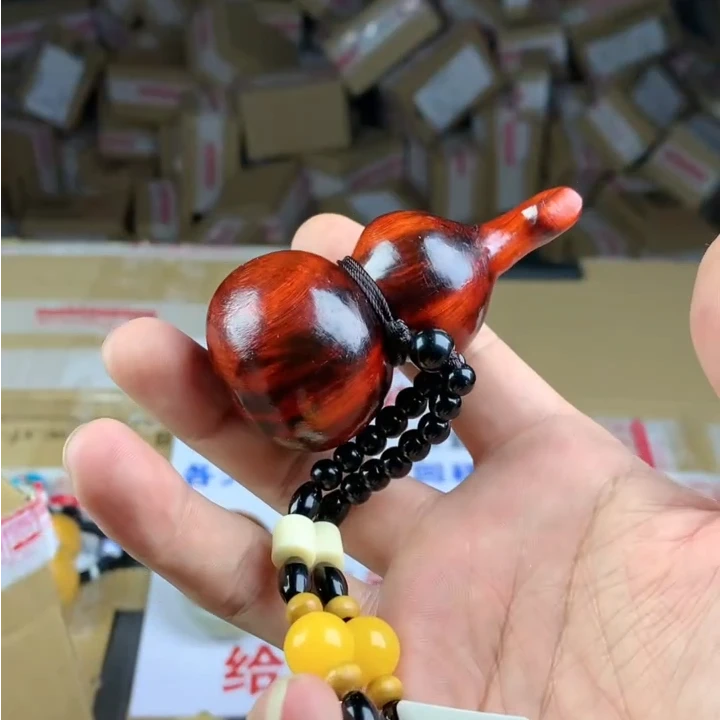 檀木葫芦手把件 A060