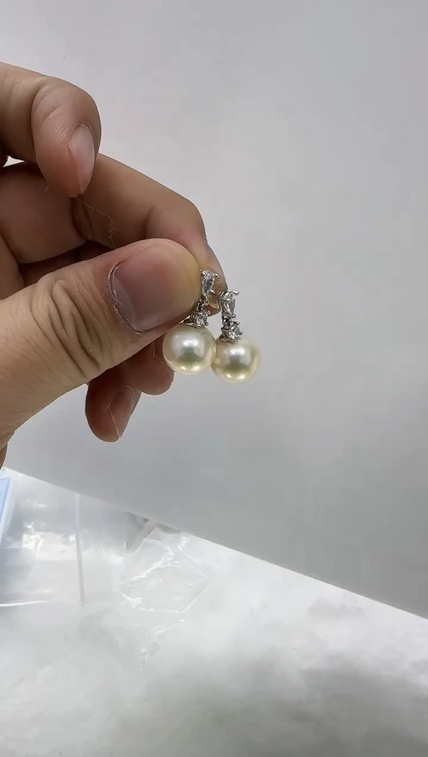 【闪购商品】淡水珍珠DA银S925镶嵌b581 耳环11