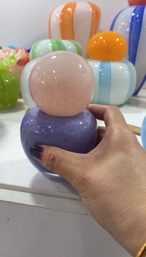 【闪购商品】琉璃慕忆家花瓶浅粉