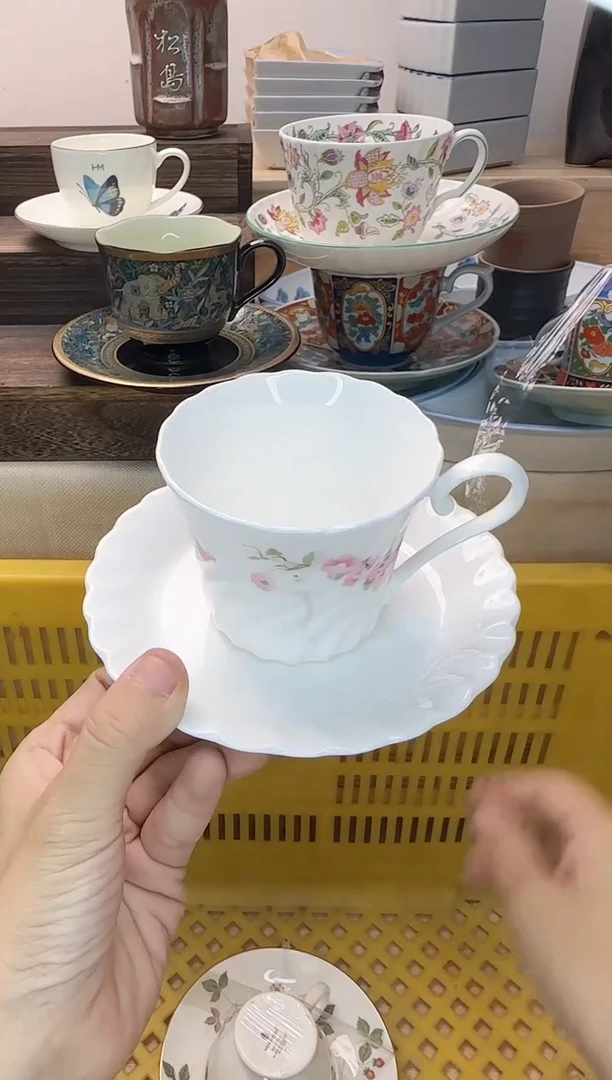茶杯紫砂静**岚795淘艺中古瓷器全场满18元包邮