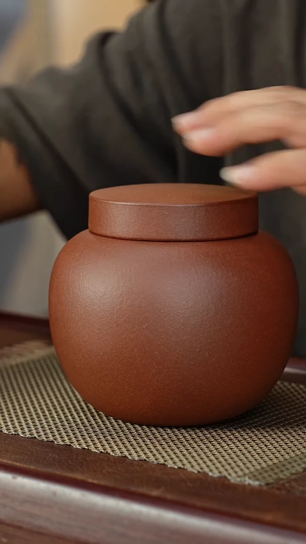 宜兴原矿紫砂茶叶罐