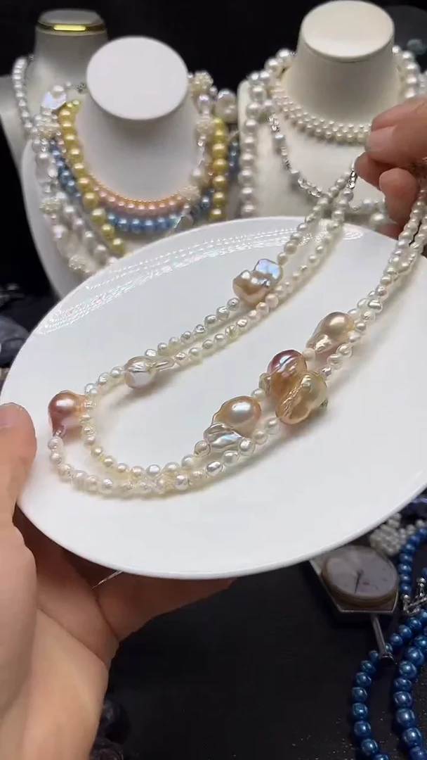 颈饰未镶嵌淡水珍珠多人