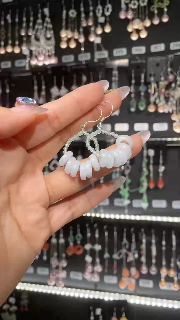 紫晶耳饰银S925镶嵌?***?桃桃乐