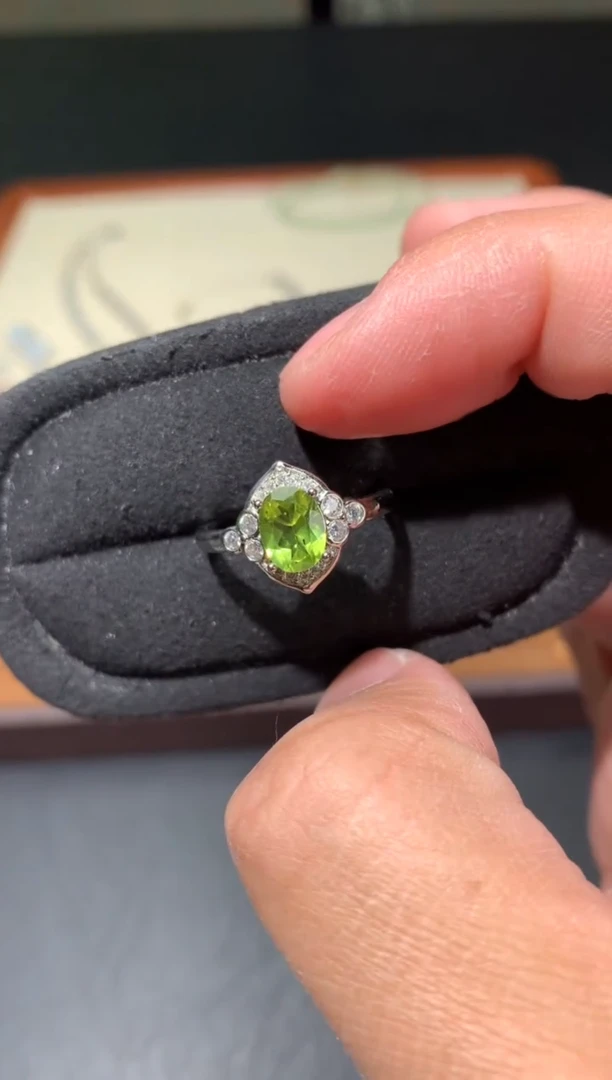 未镶嵌戒指橄榄石K38【多样性发其一】