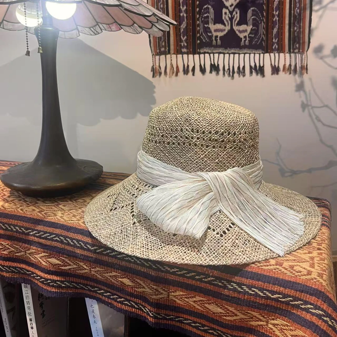 游尘衣物/纯细咸草绳帽