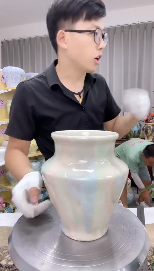 7.6直链接陶瓷花盆播