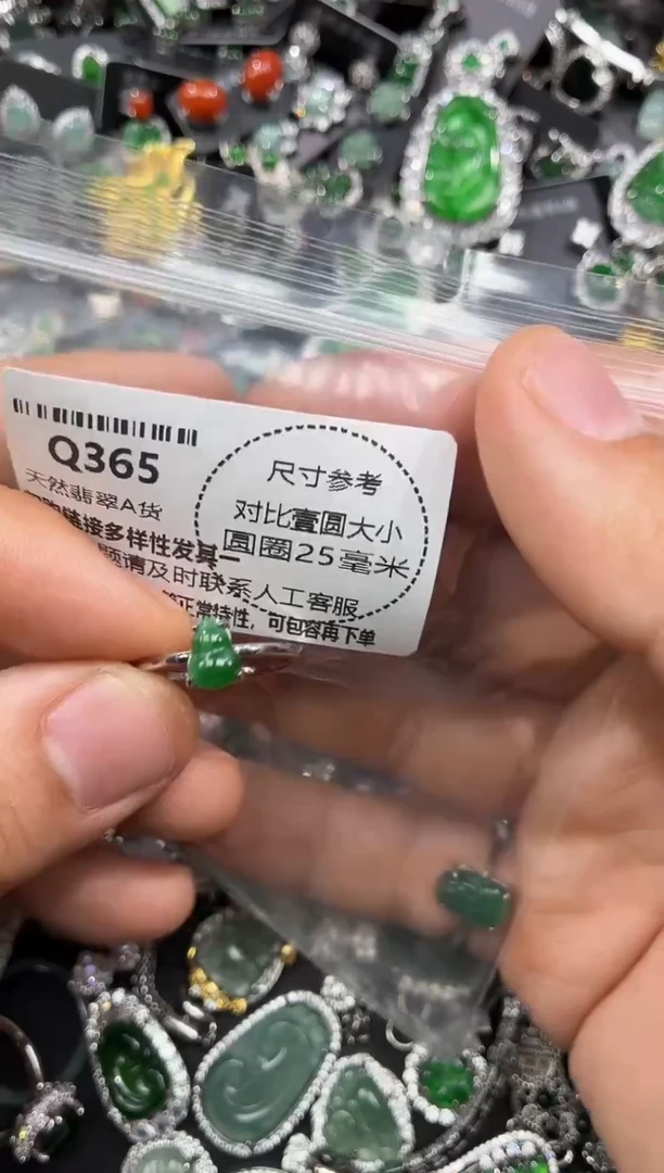 颈饰未镶嵌翡翠Q365戒指